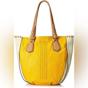 Oryany Pebbled Leather Color-Block Tote